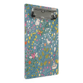 Abstract romantisch patroon met cartoon mini klembord (Schuin)