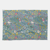 Abstract romantisch patroon met cartoon theedoek (Horizontaal)