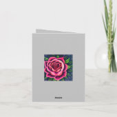 Abstract Romantisch Roze Bloom Bedankkaart (Achterkant)