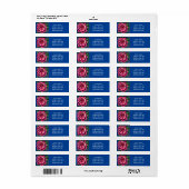 Abstract Romantisch Roze Bloom Etiket (Full Sheet)
