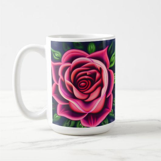 Abstract Romantisch Roze Bloom Koffiemok (Links)