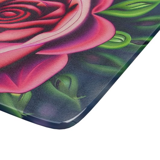 Abstract Romantisch Roze Bloom Snijplank (Hoek)