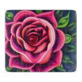Abstract Romantisch Roze Bloom Snijplank (Voorkant)