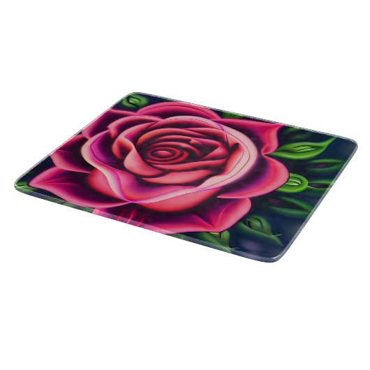 Abstract Romantisch Roze Bloom Snijplank (Hoek)