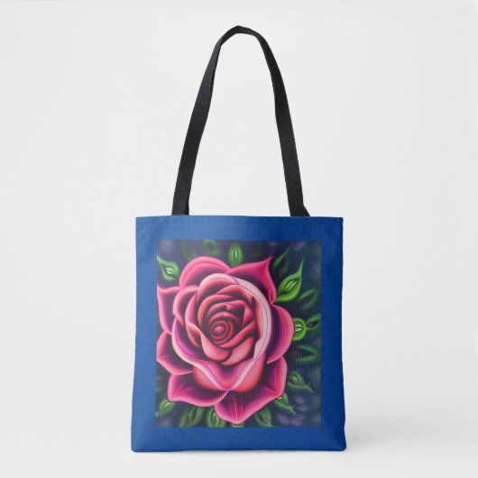 Abstract Romantisch Roze Bloom Tote Bag (Voorkant)