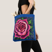 Abstract Romantisch Roze Bloom Tote Bag (Dichtbij)