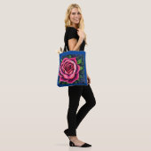 Abstract Romantisch Roze Bloom Tote Bag (Op model)