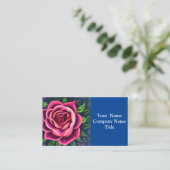 Abstract Romantisch Roze Bloom Visitekaartje (Staand voorkant)