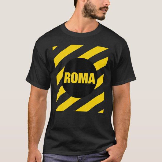 Abstract Rome Italy Square Style Roma Italia Illus T-shirt (Voorkant)