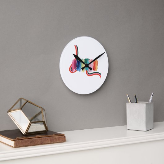 abstract ronde klok (Kantoor)