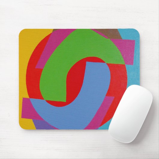 Abstract Ronde Patroon Muismat (Met muis)