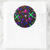 Abstract Ronde Sticker (Tas)