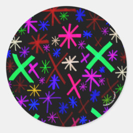 Abstract Ronde Sticker