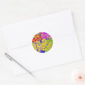 Abstract Ronde Sticker (Envelop)