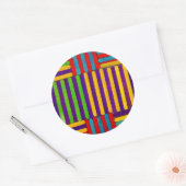 Abstract Ronde Sticker (Envelop)