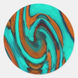 Abstract Ronde Sticker