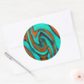 Abstract Ronde Sticker (Envelop)