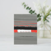 Abstract Rood 4 Briefkaart (Staand voorkant)
