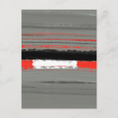 Abstract Rood 4 Briefkaart (Voorkant)