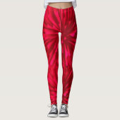 ABSTRACT ROOD ASTRAL AFBEELDING LEGGINGS (Voorkant)