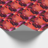 Abstract rood cadeaupapier (Hoek)