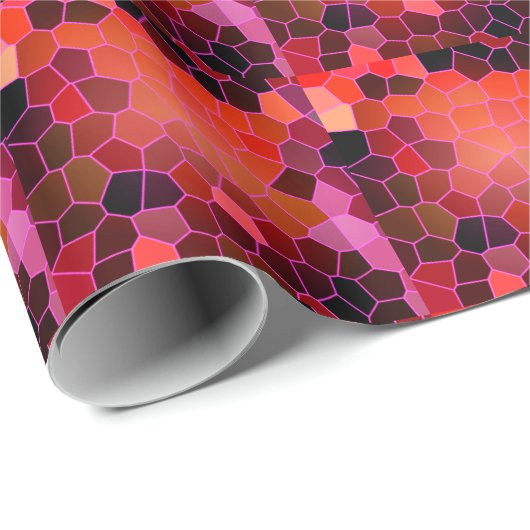 Abstract rood cadeaupapier (Rol Hoek)
