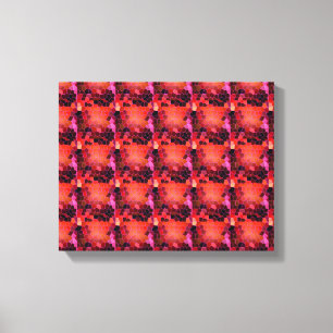 Abstract rood canvas afdruk