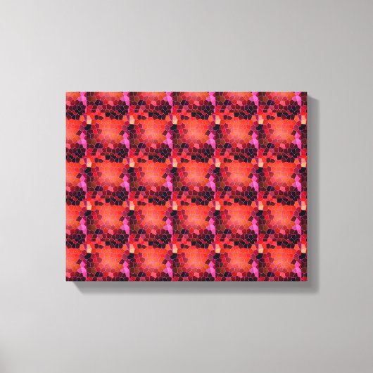 Abstract rood canvas afdruk (Voorkant)