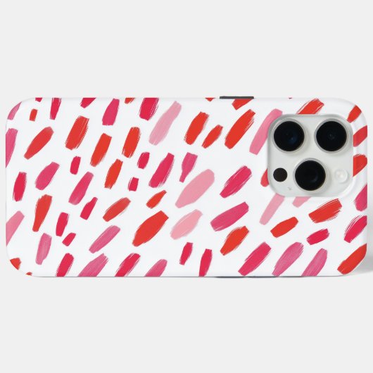 🔴 Abstract rood Elegant 🎨 Case-Mate iPhone Case (Achterkant (horizontaal))