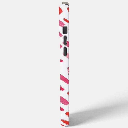 🔴 Abstract rood Elegant 🎨 Case-Mate iPhone Case (Achterkant / Links)