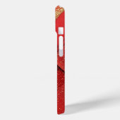 Abstract rood en gouden geometrisch ontwerp Case-Mate iPhone case (Achterkant / Links)