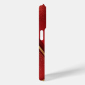Abstract rood en gouden geometrisch ontwerp Case-Mate iPhone case (Achterkant / Rechts)