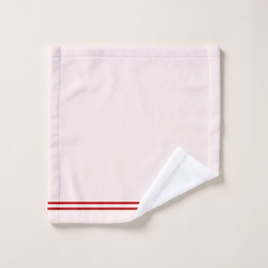 Abstract rood en wit bad handdoek (Wasdoekje)
