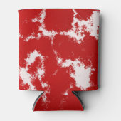 Abstract rood en wit blikjeskoeler (Voorkant)