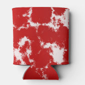 Abstract rood en wit blikjeskoeler (Achterkant)