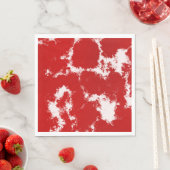 Abstract rood en wit servet (Insitu)