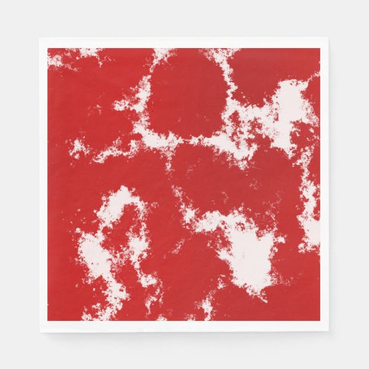 Abstract rood en wit servet (Voorkant)