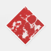 Abstract rood en wit servet (Hoek)