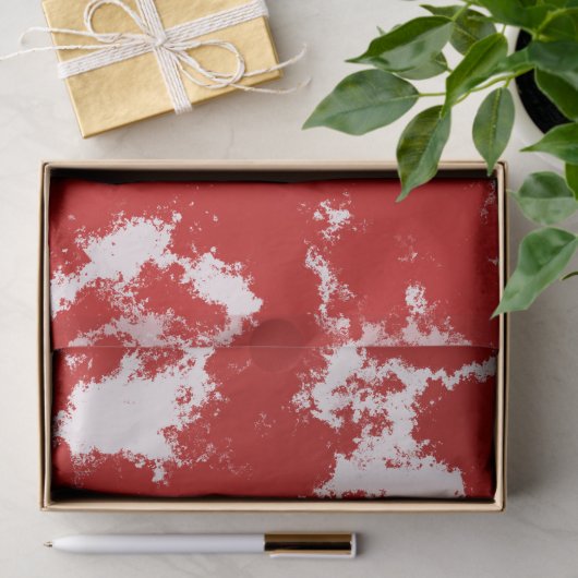 Abstract rood en wit tissuepapier (Geschenk)