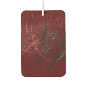 Abstract rood en zwart luchtverfrisser
