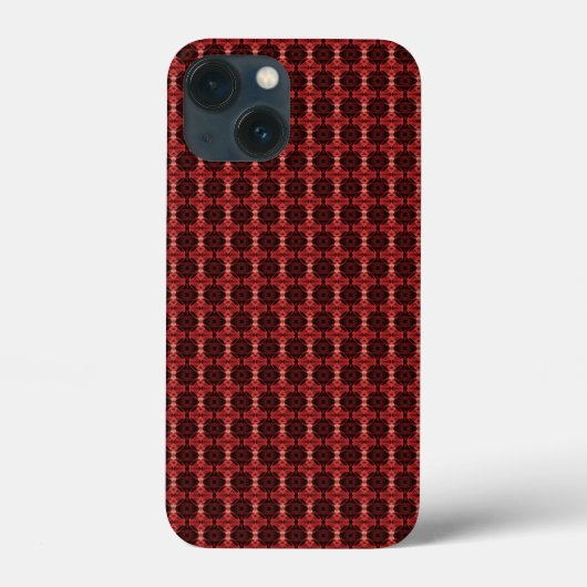 Abstract rood en zwart patroon Case-Mate iPhone case (Achterkant)
