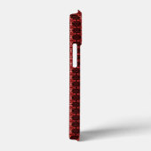 Abstract rood en zwart patroon Case-Mate iPhone case (Achterkant / Rechts)