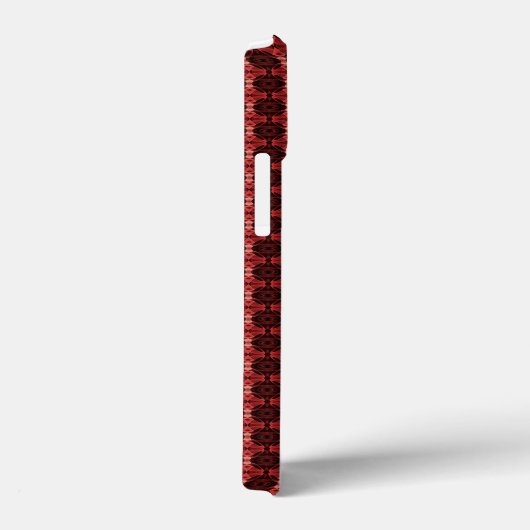 Abstract rood en zwart patroon Case-Mate iPhone case (Achterkant / Rechts)