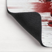 Abstract rood gezicht muismat (Hoek)