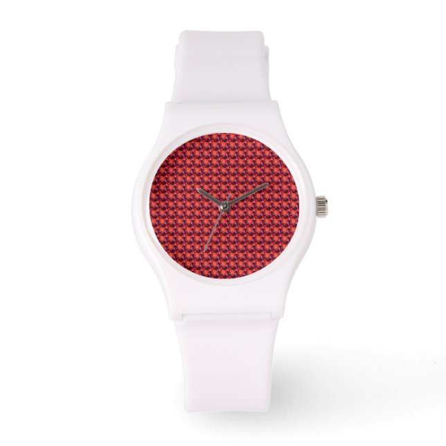 Abstract rood horloge (Voorkant)