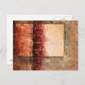 Abstract rood landschap briefkaart (Voorkant / Achterkant)