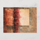 Abstract rood landschap briefkaart (Voorkant)