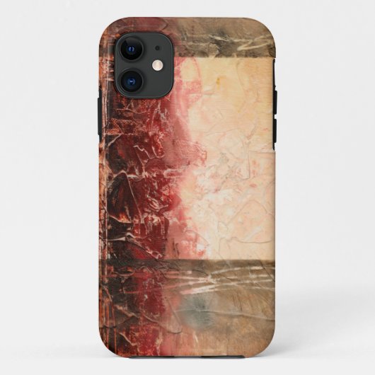 Abstract rood landschap Case-Mate iPhone case (Achterkant)