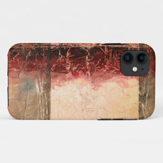 Abstract rood landschap Case-Mate iPhone case (Achterkant (horizontaal))