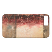 Abstract rood landschap Case-Mate iPhone case (Achterkant (Horizontaal))